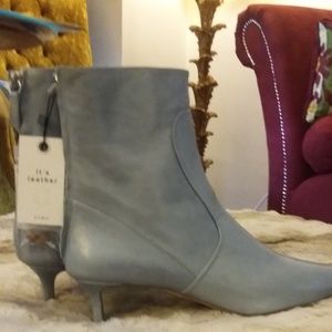 NEW WITH TAGS ZARA BLUE/GREY BOOTIES